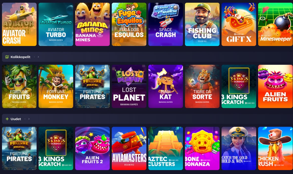 Bet7K Cassino — captura lobby